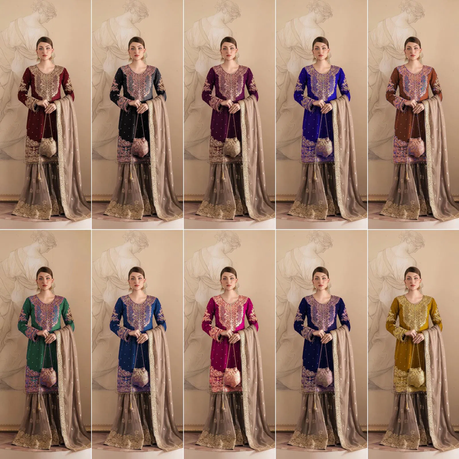 Kd 1486 Faux Georgette With Inner Readymade Suits Bulk Orders In India
